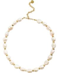 Adriana Pappas Designs - Pearl Nugget Necklace - Lyst