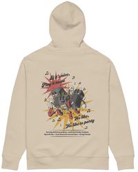 Anchor and Crew - Neutrals Desert Dust If It's Nice Play It Twice Disco! Organic Cotton Embroidered Heavyweight Hoodie - Lyst