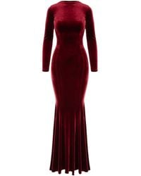 ROSERRY - Melbourne Velvet Maxi Open Back Dress - Lyst