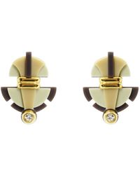 Gissa Bicalho - Acrylic Handmade Earring Buriti Kahki - Lyst
