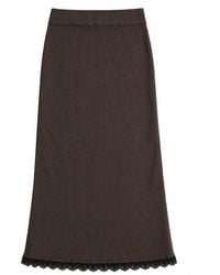 Rave on Trend - Lace Trim Skirt - Lyst