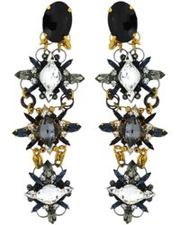 Vickisarge - Neutrals Starry Eyed Statement Earrings - Lyst