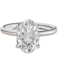 Aya Fine Jewelry - 1.75 Cwt Oval Lab Diamond Solitaire Engagement Ring - Lyst