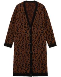 Little Lies - Love Bites Leopard Knit Cardigan - Lyst