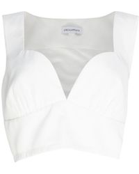 Circular Path - Crop Bustier Top - Lyst