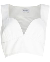 Circular Path - Crop Bustier Top - Lyst