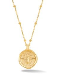 Dower & Hall - Queen Bee Talisman Necklace - Lyst