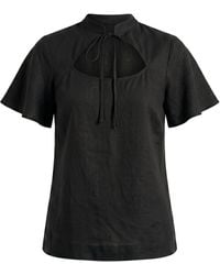 Lily and Lionel - Camille Flutter Sleeve Top - Lyst
