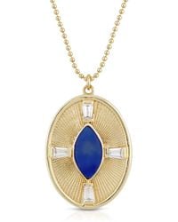 Glamrocks Jewelry - Sunray Necklace- Sapphire - Lyst