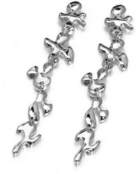 Lucy Quartermaine - Solid Sterling Splash Earrings - Lyst