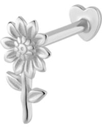 Vanhi - 14K Solid Sunflower Flat Back Stud - Lyst
