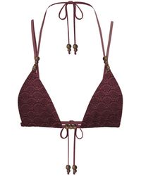 Blackbough Swim - Vera Double Strap Triangle Top Henna - Lyst
