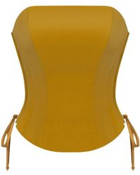 Elsava - Mustard Corset - Lyst