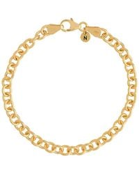 Nellou Jewellery - Chunky Belcher Bracelet Plated Sterling - Lyst