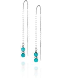 Nellou Jewellery - Fall Birthstone Earrings December Sterling - Lyst