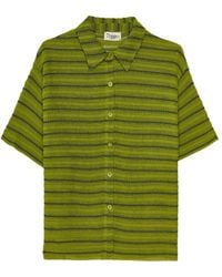 Thisisu Collection - Solea Striped Knit Beachwear Shirt - Lyst