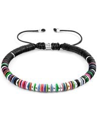 Anchor and Crew - Multicoloured Kariba & Vinyl Disc Macrame Bracelet - Lyst