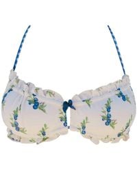IVY SWIMWEAR - Blueberry Pie Bikini Top - Lyst