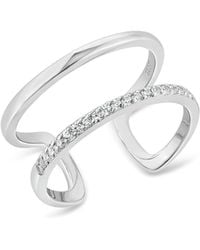SALLY SKOUFIS - Rythm Ring With Made Cz Diamond Stimulant - Lyst
