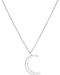 Posh Totty Designs - Sterling Silver Crescent Moon Necklace - Lyst