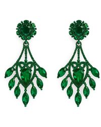 Maison De Gala - Emerald Chandelier Cluster Earrings - Lyst