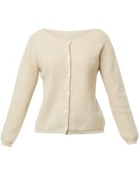 Helen Mcalinden - Neutrals Greta Latte Cashmere Cardigan - Lyst