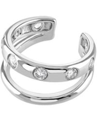 Lucy Quartermaine - Art Deco Double Ear Cuff With Topaz - Lyst