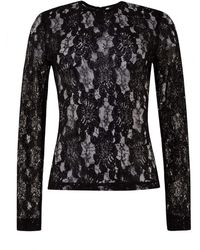 Tia Dorraine - Glowing In The Dark Sheer Sequin Lace Blouse - Lyst