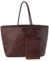 FRONT ROW SHOP - Soleil Woven Large Tote - Lyst