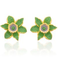 Milou Jewelry - Light Daffodil Flower Earrings - Lyst