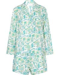 NoLoGo-chic - Hand Block Printed Cotton Pj Shorts Set - Lyst