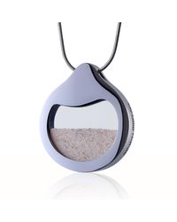My Little Nature - Neutrals Handcrafted Designer Necklace With Natural Beach Sand – Vacation-Inspired Jewelry Pendant - Lyst