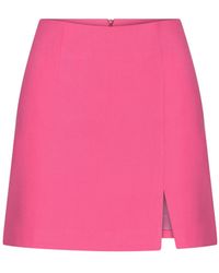 NAZLI CEREN - Vance A Line Mini Skirt In Bubble Gum Pink - Lyst
