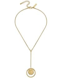 Jaredjamin - Peacock Hammered Y Pendant Necklace - Lyst