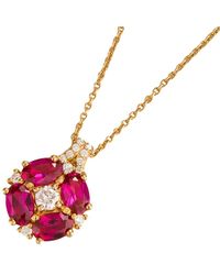 Juvetti - Pristi Necklace Ruby & Diamond - Lyst