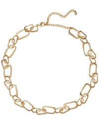 Retro Chic - Roman Arc Golden Necklace - Lyst