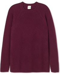 Salts Cashmere - Fishermens Rib Crew Neck Sweater - Lyst