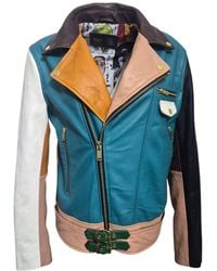Zasta Studio - Artifact Theory Biker Leather Jacket C - Lyst