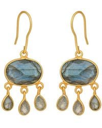 Opium Jewels - Raindrop Earrings - Lyst