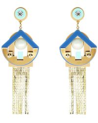 Gissa Bicalho - Neutrals Acrylic Handmade Earring Maya Nude - Lyst