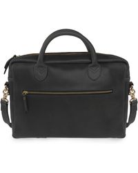 VIDA VIDA - Luxe Black Leather Laptop Bag - Lyst