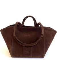 Tarea Studio - Dark Suede Lido Bag - Lyst