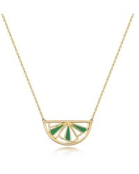 Little by Little Gold Pendant Necklace | The Wedge Collection - Metallic