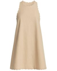 Monlicia - Neutrals Calia Mini Linen Dress - Lyst