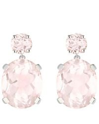 Augustine Jewels - Rose Quartz Drop Earrings - Lyst
