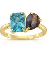 Native Gem - Perfect Pair Ring- Pariba + Labradorite - Lyst