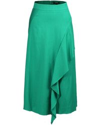 Smart and Joy - Asymmetric Ruffle Flared Midi Skirt - Lyst