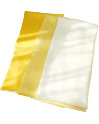 Soft Strokes Silk - Pure Silk Scarf Daffodil Solid Colour Collection Large - Lyst