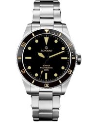 Lonard Watches - Sonar Stainless Steel Oyster Bracelet Diver Watch - Lyst
