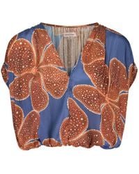 Traffic People - Full Bloom And Floral Whispers Cropped Top - Lyst